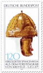 Briefmarke: Vergoldeter Spangen-Helm (Krefeld-Gellep)