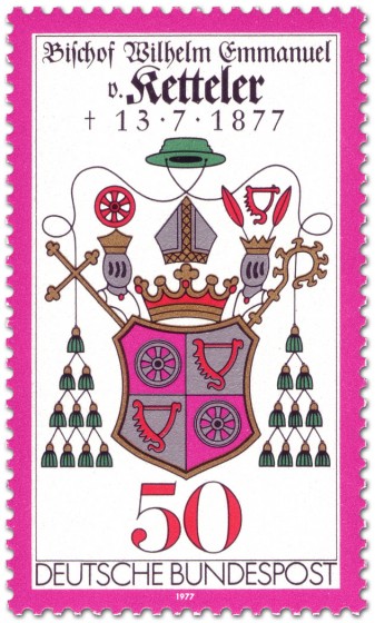 Briefmarke: Wappen Willhelm Emmanuel von Ketteler (Bischof)