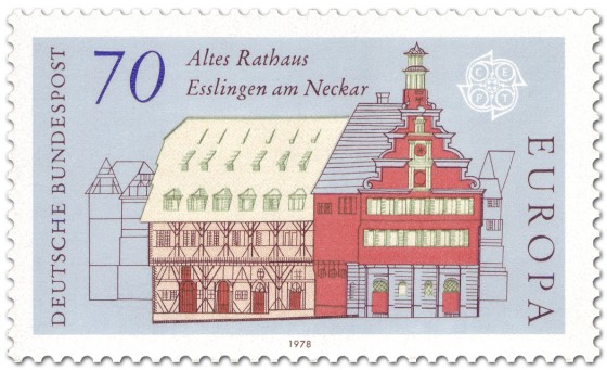 Briefmarke: Altes Rathaus Esslingen am Neckar