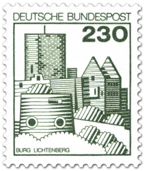 Briefmarke: Burg Lichtenberg in der Pfalz