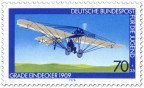 Briefmarke: Eindecker von Hans Grade