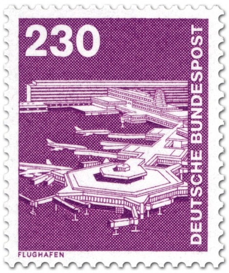 Briefmarke: Flughafen Frankfurt am Main