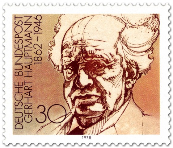 Briefmarke: Gerhardt Hauptmann Schriftsteller