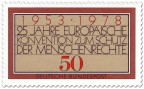 Briefmarke: Europäische Konvention zum Schutz der Menschenrechte