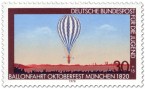 Briefmarke: Ballonfahrt auf dem Oktoberfest München 
