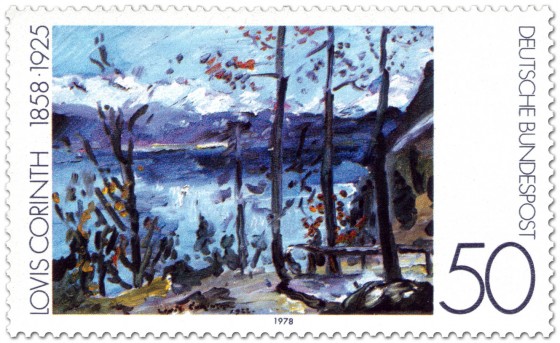 Briefmarke: Ostern am Walchensee von Lovis Corinth