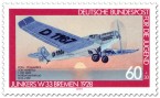 Briefmarke: Junkers Flugzeug