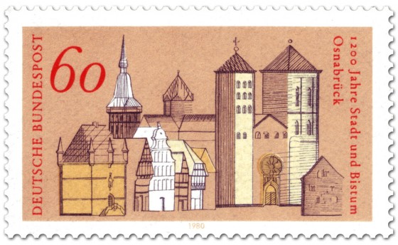 Briefmarke: 1200 Jahre Stadt und Bistum Osnabrück