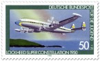 Briefmarke: Propellerflugzeug Lockheed Super Constellation