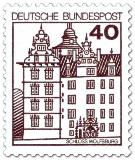 Briefmarke: Schloss Wolfsburg