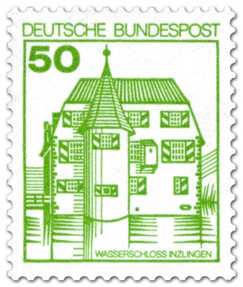 Briefmarke: Wasserschloss Inzlingen