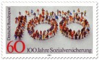 Briefmarke: Menschen - 100 Jahre Sozialversicherung