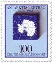 Briefmarke: Südpol - 20 Jahre Antarktisvertrag