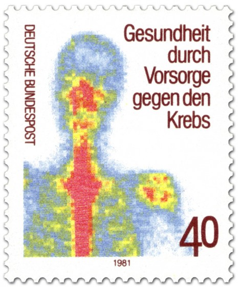 Briefmarke: Szintigramm (Krebs-Vorsorge)