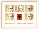 Briefmarke: Briefmarkenblock Bundespräsidenten