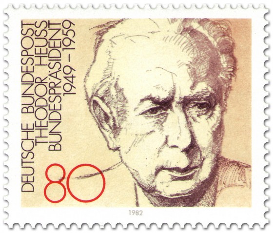 Briefmarke: Bundespräsident Theodor Heuss (82)