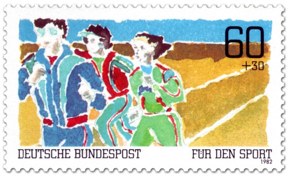 Briefmarke: Dauerlauf - Für den Sport