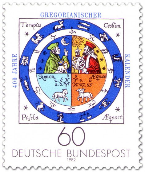 Briefmarke: Gregorianischer Kalender