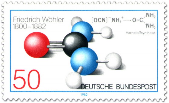 Harnstoff Molekül (Briefmarke)