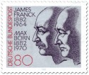 Briefmarke: James Franck und Max Born (Physiker)