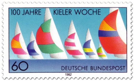 Briefmarke: 100 Jahre Kieler Woche