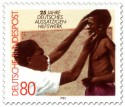 Briefmarke: Lepra in Afrika - Kind beim Arzt