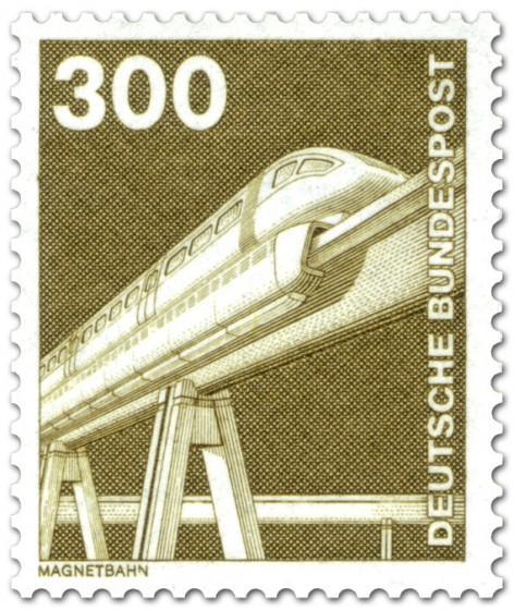 Briefmarke: Magnetschwebebahn (1982)