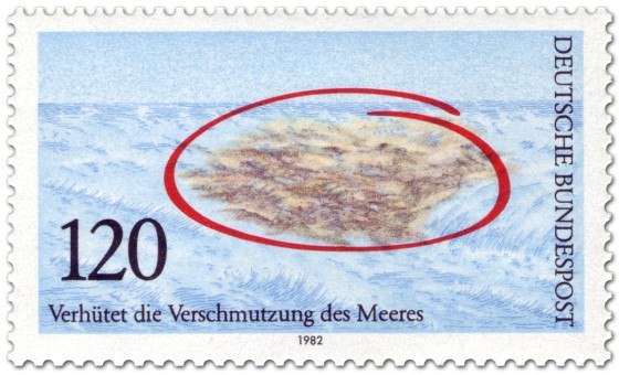 Briefmarke: Verhütung der Verschmutzung des Meeres