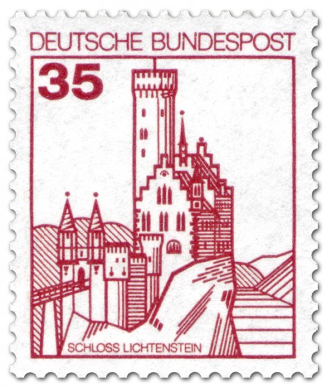 Briefmarke: Schloss Lichtenstein