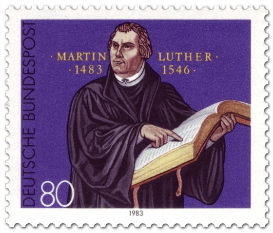Briefmarke: 500. Geburtstag von Martin Luther