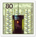 Briefmarke: Abtastobjektiv Briefverteilanlage