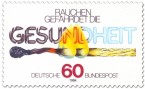 Briefmarke: Abbrennendes Streichholz (Anti-Raucher-Kampagne)