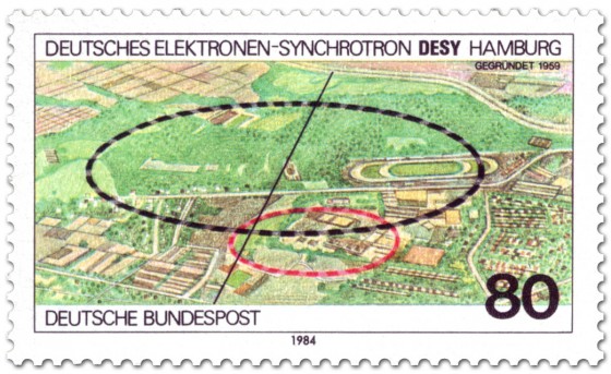 Briefmarke: Desy Hamburg Elektronen Synchrotron