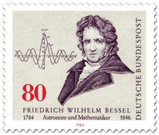 Briefmarke: Friedrich Wilhelm Bessel Astronom Mathematiker