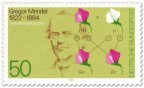 Briefmarke: Gregor Mendel (Biologe), Vererbungslehre