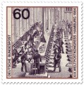 Briefmarke: Hauptpostamt Berlin: Briefsortierung um 1880