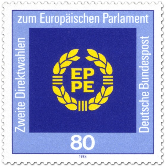 Briefmarke: Logo des Europäischen Parlaments