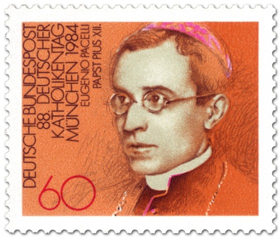 Briefmarke: Pabst Pius XII (Katholikentag München)