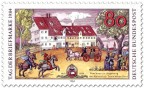 Briefmarke: Posthaus der Kaiserlich Taxis'schen Post in Augsburg