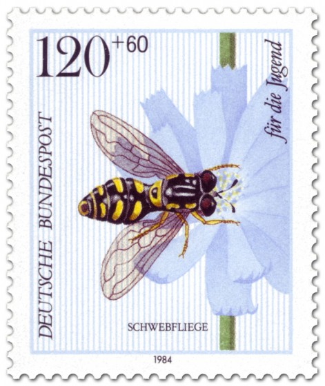 Briefmarke: Schwebfliege