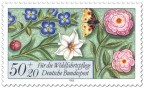 Briefmarke: Blumen und Schmetterling (Briefmarke)