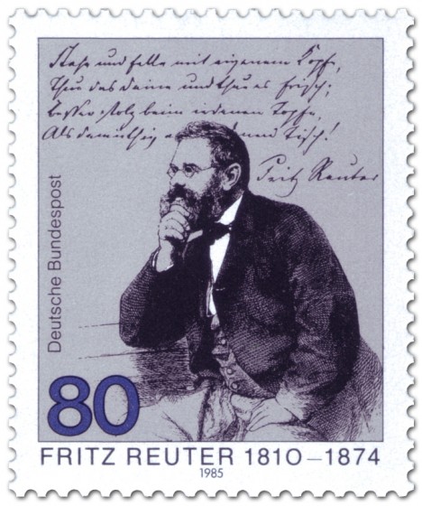 Briefmarke: Fritz Reuter (Dichter)