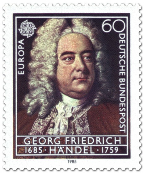 Briefmarke: Georg Freidrich Händel (Komponist)