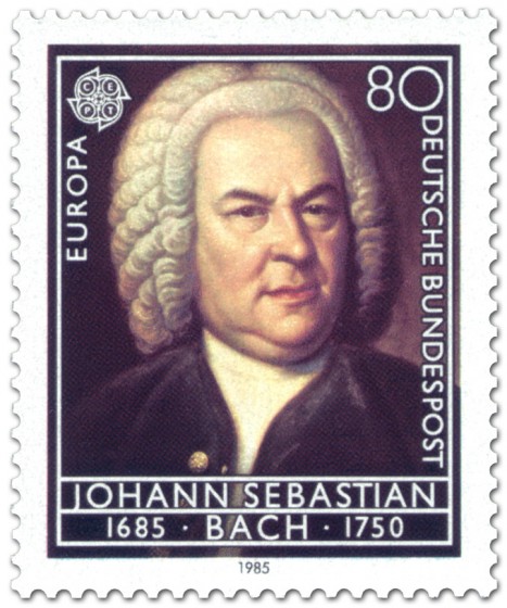 Briefmarke: Johann Sebastian Bach (Komponist), 1985