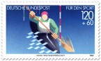 Briefmarke: Kanu - Kajak Ruderer (für den Sport)