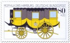 Briefmarke: Postkutsche (Gelber Wagen)