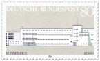 Briefmarke: Bundeshaus in Bonn