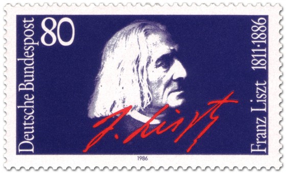 Briefmarke: Franz Liszt (Komponist)