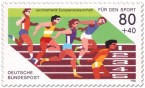 Sport Briefmarke (Leichtathletik EM 86)