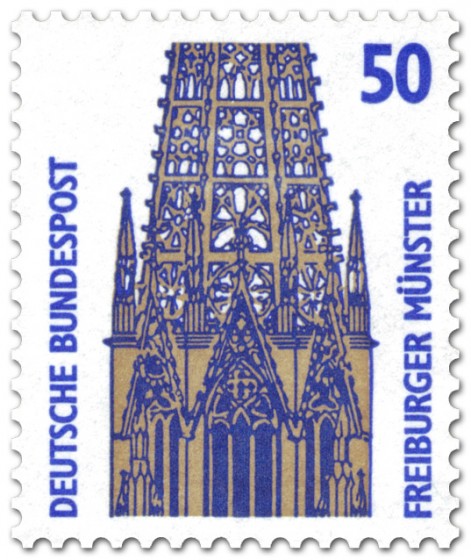 Briefmarke: Freiburger Münster (Turm)